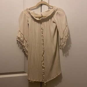 Ribbed top coverup or dress/top